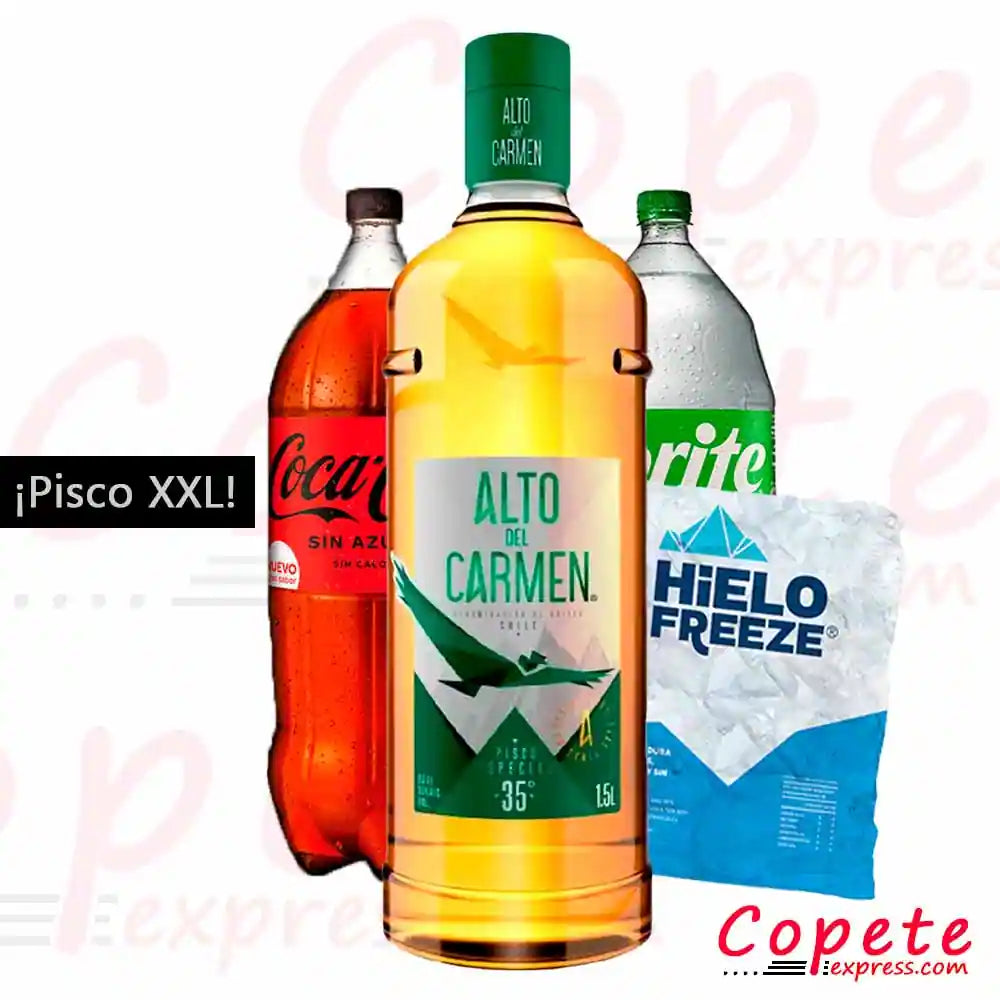 Promo Alto 1.5lt + Bebida 3lt + Hielo