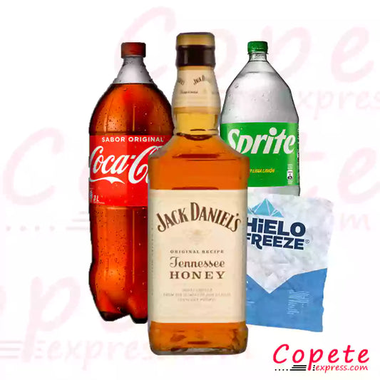 Promo Jack Honey + Bebida 3lt + Hielo