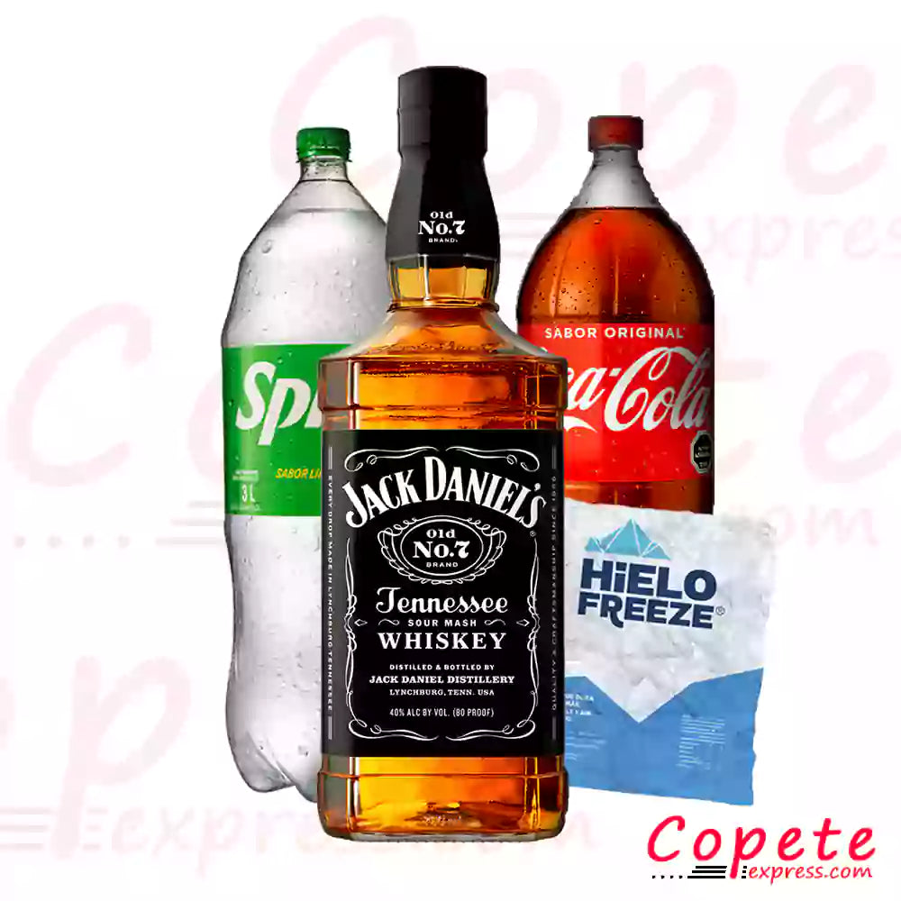 Promo Jack Daniel's + Bebida 3lt + Hielo