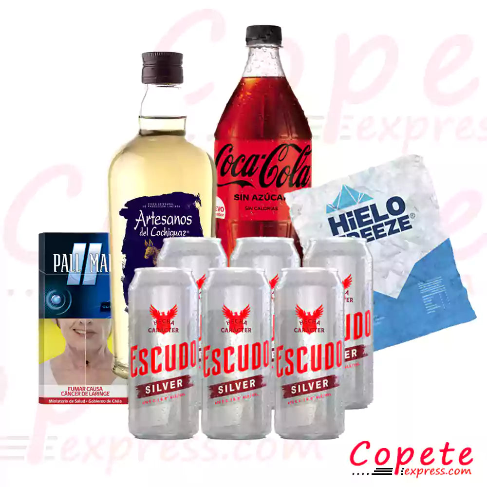 Super Promo Pisco + Bebida + Hielo + Cerveza + Cigarros