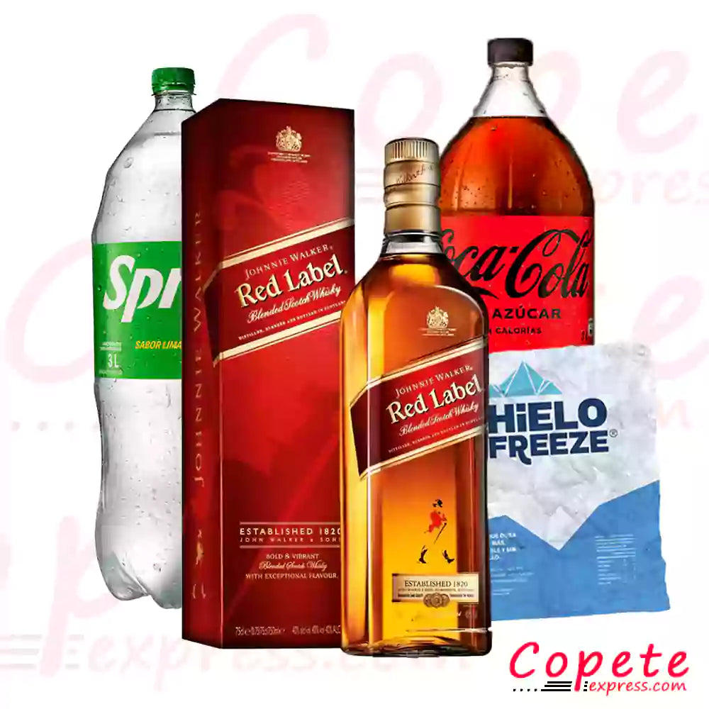 Promo Red Label + Bebida 3lt + Hielo